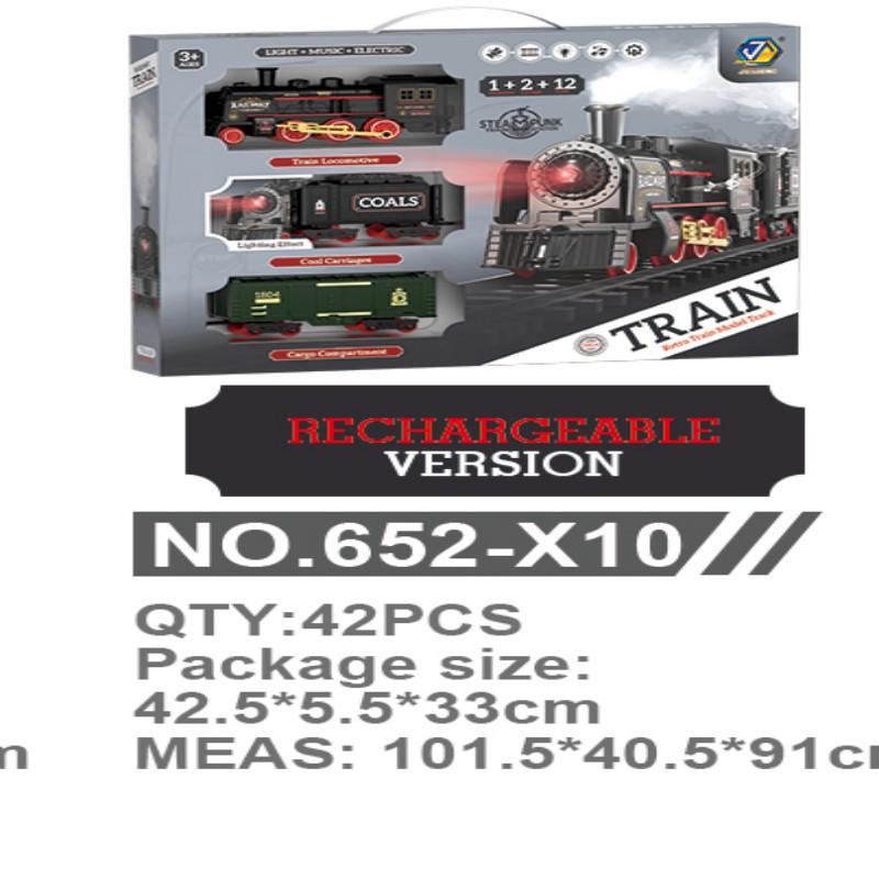 Retro Electric Train Set: Nostalgic High-Speed Rail Station Model for Kids