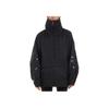 X Stella McCartney Logo High Neck Zip Jacket Women Jacket Black GL7665