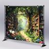VIKAMAFairy Tale Forest Library Background Cloth Tapestry Living Room Sofa Background Wall Room Decoration