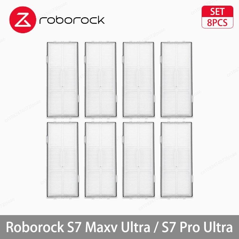 Roborock S7 Maxv Ultra / S7 Pro Ultra Robot Vacuum Accessories Main Side Brush Hepa Filter Mop Cloths Dust Bag Spare Parts