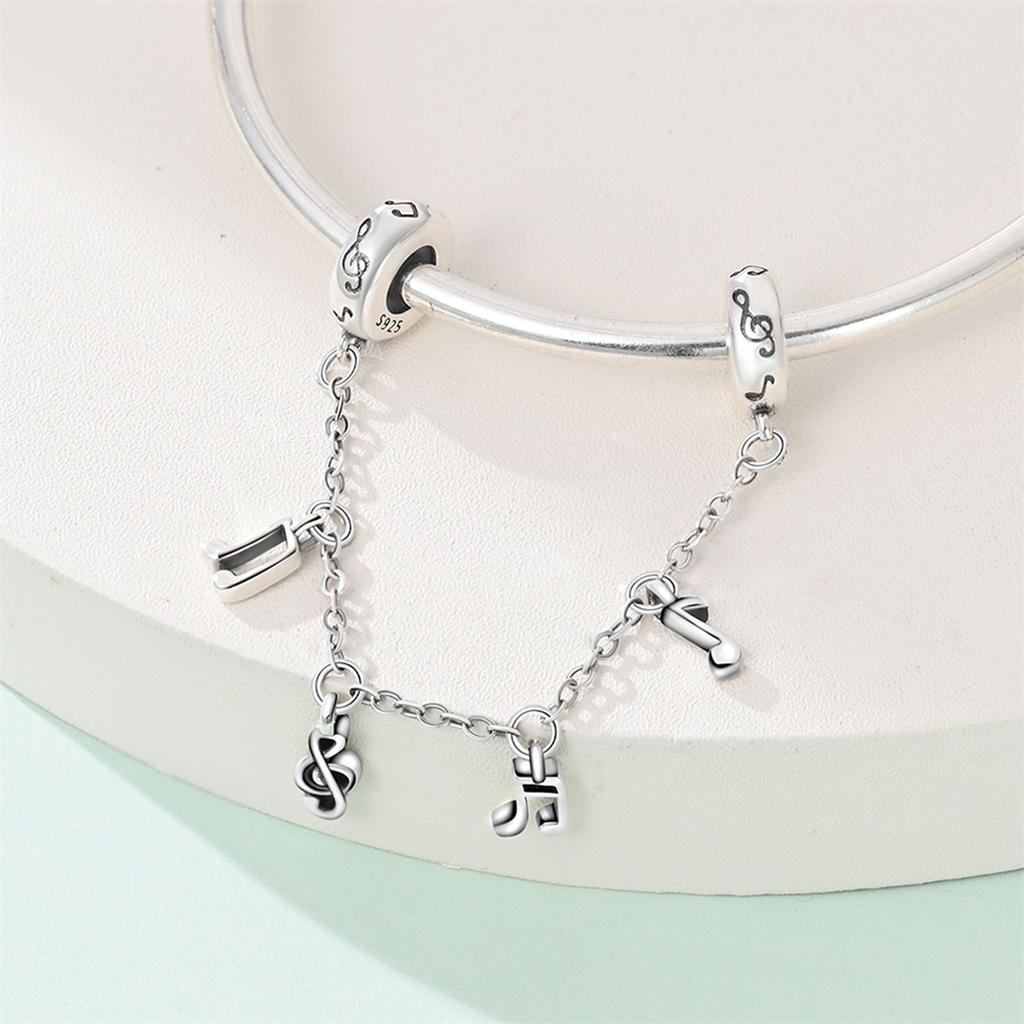 New Copper Flower Heart Bird Leaves Star Safety Chain Beads Bead Fit Bracelet Snake Chain Charms Beaded Women Gift