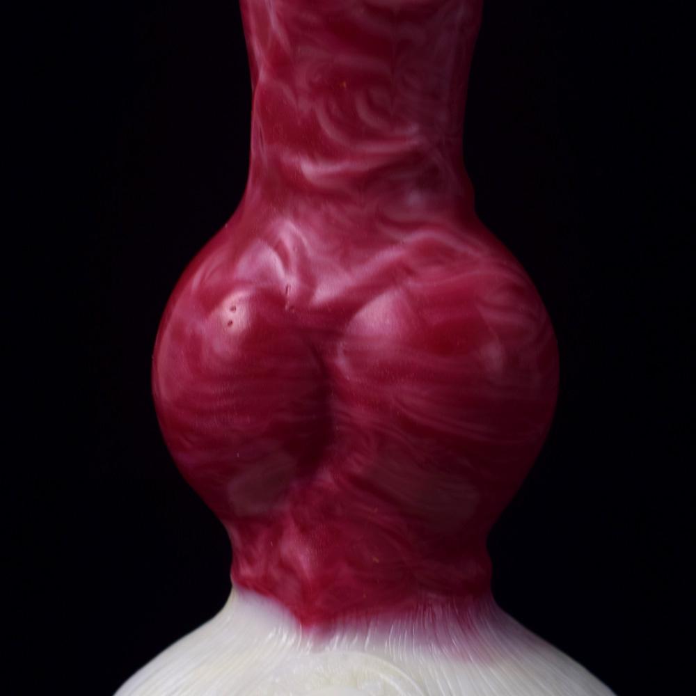 Big Knot Dog Dildo s prísavkou pre ženy Sexy hračky Zvieracie lesklé špirálovité vzory Flexibilný análny kolík Silikónový sexshop