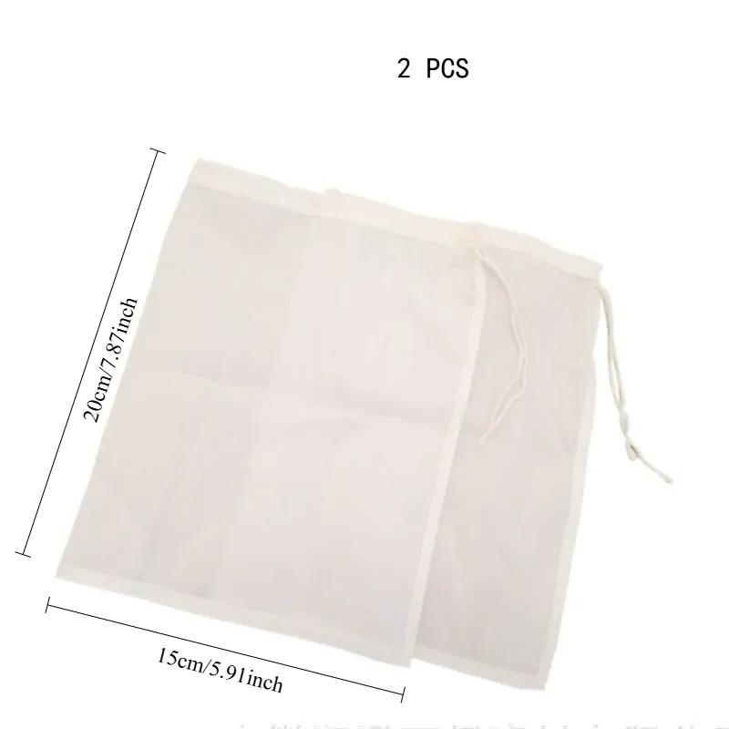 Food Grade Nylon Filter Bag Net Tea Beer Milk Coffee Oil Filtration Strainer Mesh Kitchen Filter Reusable Nylon Filter Bags