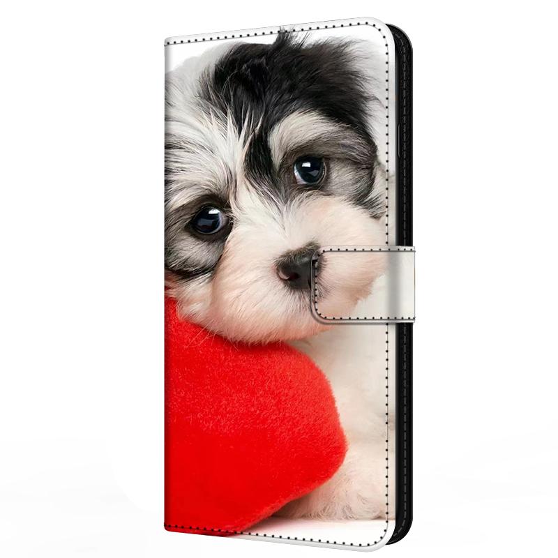 Cartoon-Lederhülle für Honor 8X Hülle 8S 8C 8A Prime 6C 6X 6A 5C Niedliche Flip-Ständer-Buchhülle für Huawei Honor 6A Stoßfeste Tasche