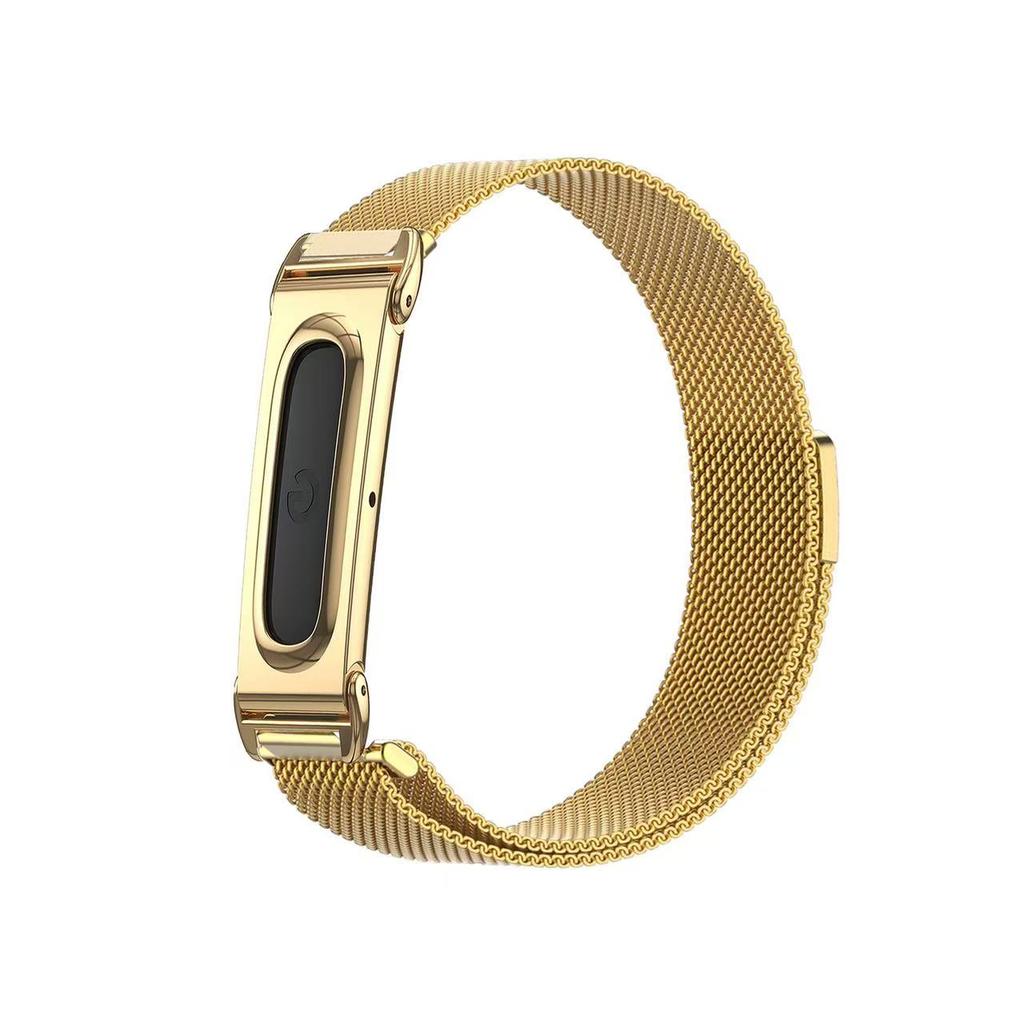 Advanced Magnetic Milanese Loop Strap With Metal Bezel For Google FitbitAir Stainless Steel Smart Watch Wrist Band For Men Women