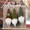 3Pcs Christmas Tree Hanging Gnome Plush Gonk Santa Doll Pendants Xmas Decoration