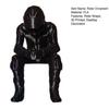 Home Office Decoration 3D Printed Motorcycle Rider Figurine, Thinking Statue Shelf Car Dashboard Accessory Sitter for Decoration, Enthusiasts