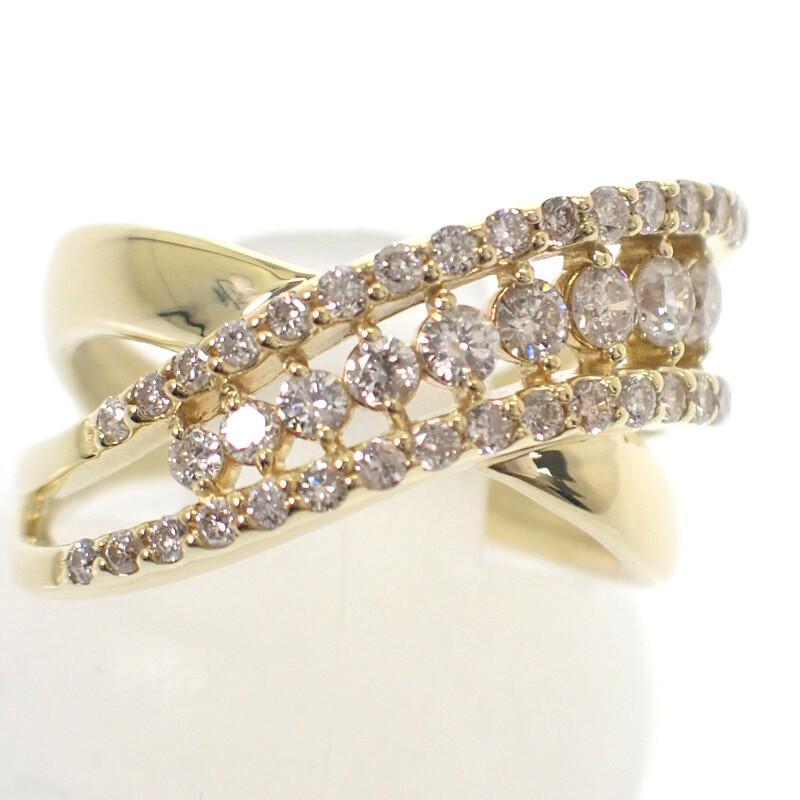 no brand  #8(JP Size) ring K18 yellow gold Women