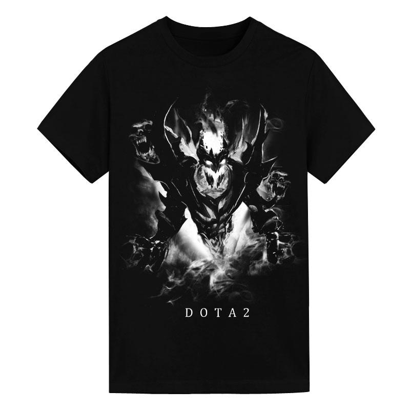 2025 Knife Tower 2 Ink Dark DOTA2 Clothes New Phantom Ghost Men Pure Cotton Short Sleeve Shadow Magic T-shirt Game