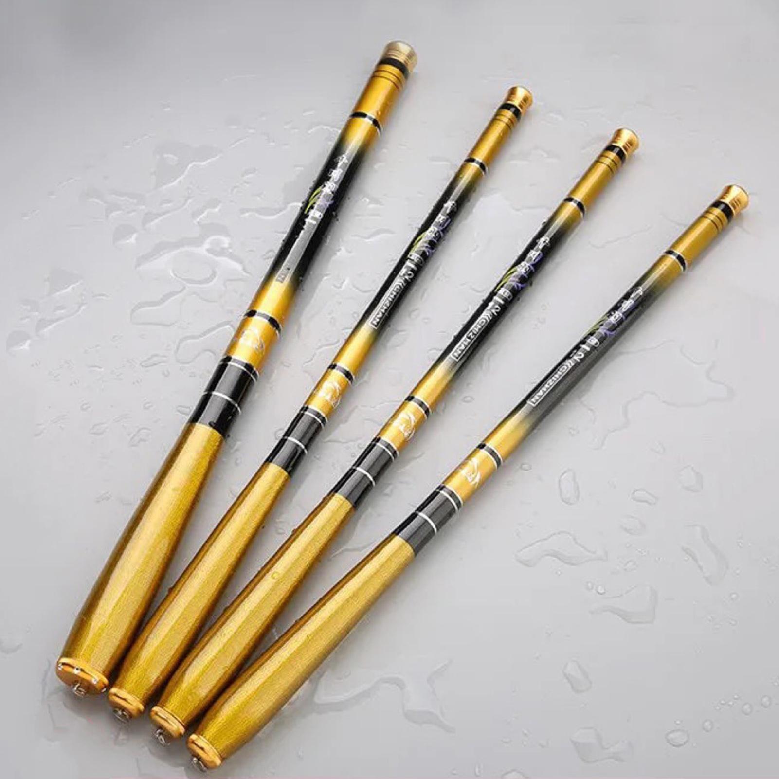 Short Hand Pole Fishing Rod Lettering Pure Carbon Stream Rod Ultra Light Hard Hand Rod 2.4