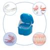 Dental False Teeth Storage Box with Hanging Net Container Teeth Organizer