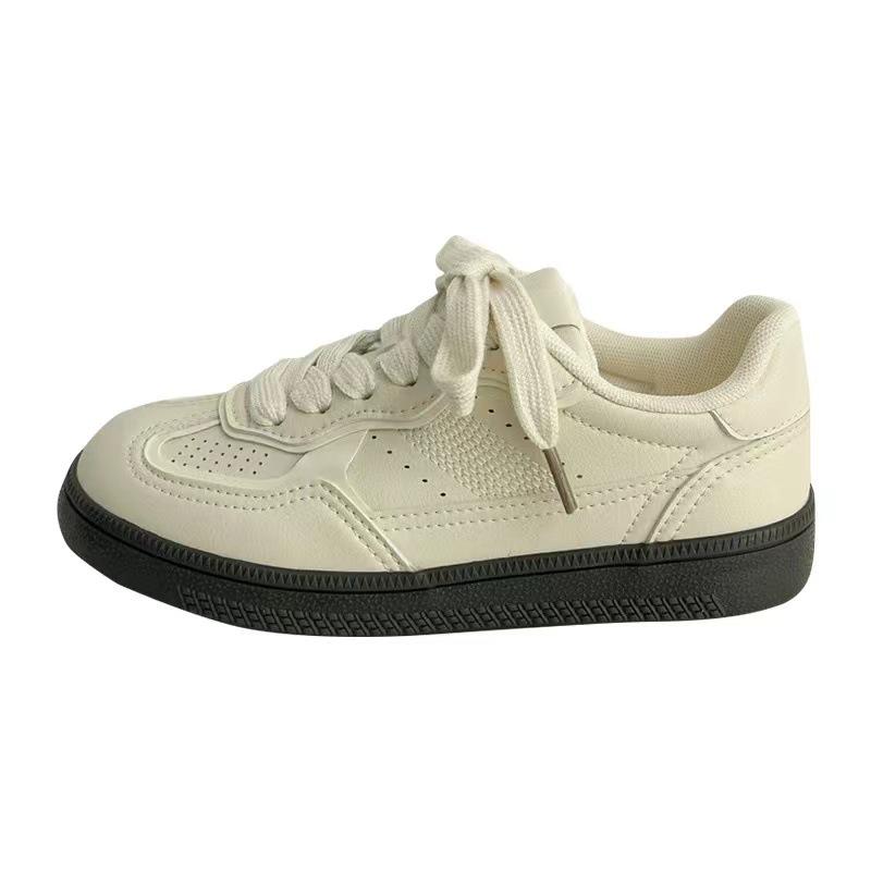 Little White Shoes Women's 2025 Autumn New American Retro Niche Flat-bottomed Versatile Ins Tide Sports and Leisure Moral Training Board