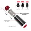 50MM 100 Micron Aluminum Fuel Filter High Flow  with AN6 AN8 AN10 Fitting Adapters, Mounting Bracket, Wrench Universal Cleanable