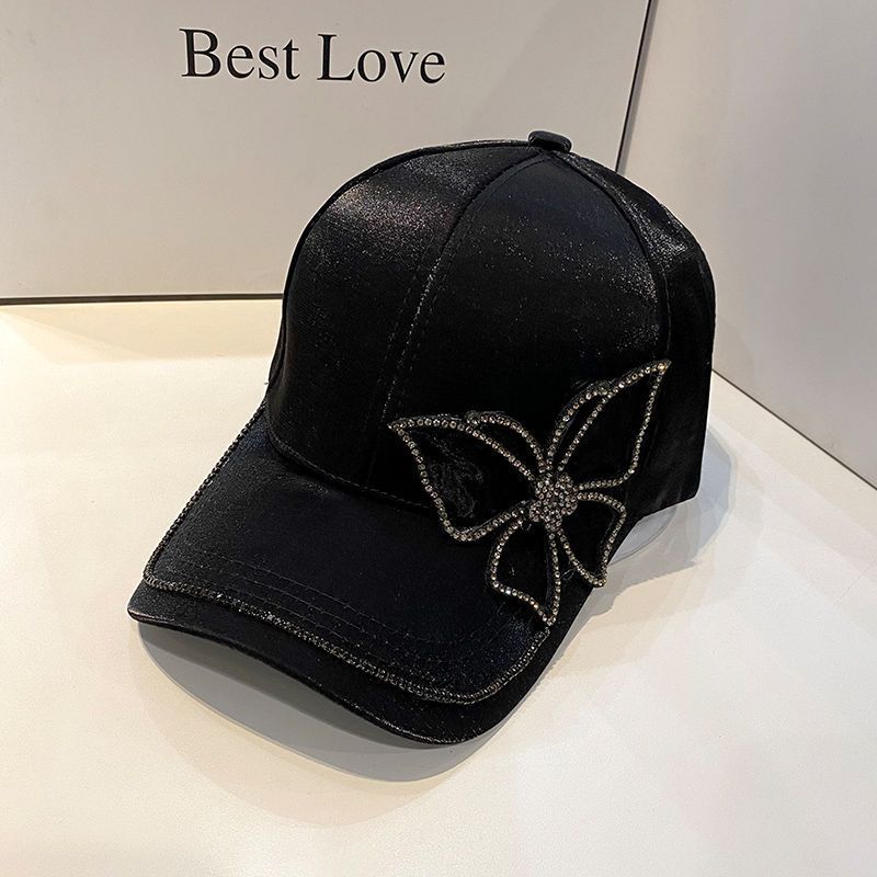 

Бейсболка женская летняя модная кепка с заклепками и бантом из ромбов, солнцезащитная кепка-утконос, универсальная летняя шляпа one size
