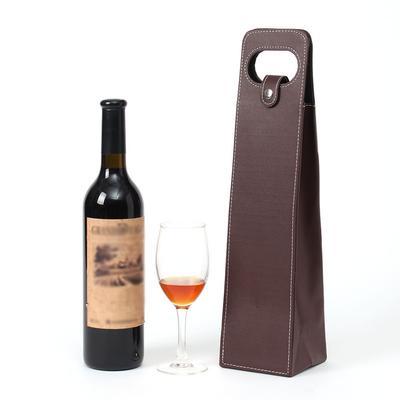 Kitchen Classic Leather Wine Carrier (1 Piece) Wine Bag