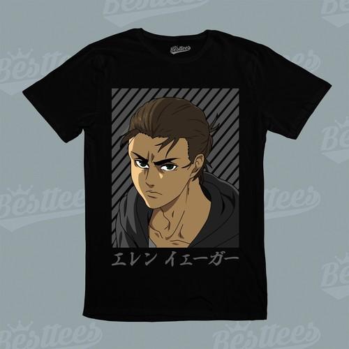 Kids / Men/Women Japanese Anime Attack on Titan Eren Yeager eye Graphic T-Shirt S разноцветный