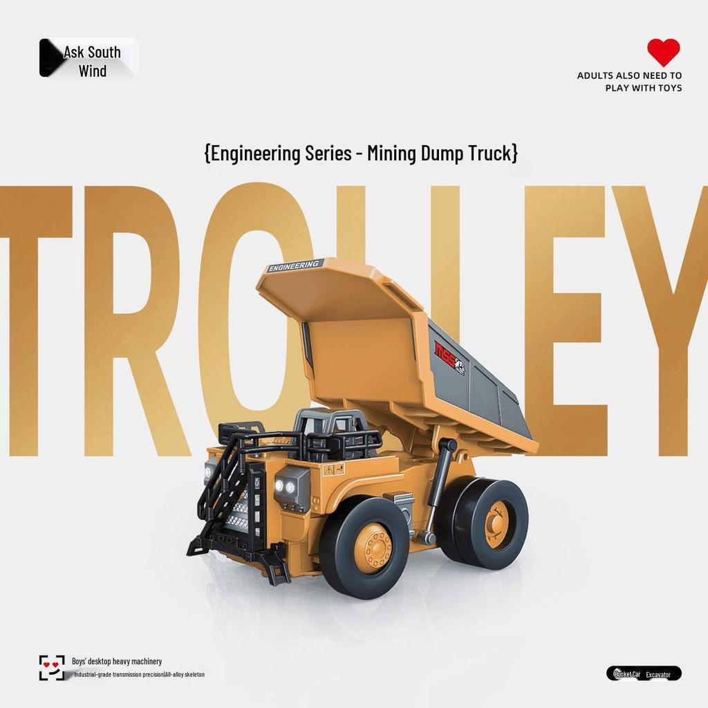 1:64 Mini Legering RC Gaffeltruck - Fjernstyrt Ingeniørkjøretøy Leketøy for Gutter