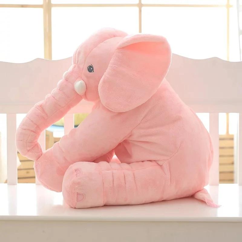 40/60cm Large Plush Elephant Doll Soft Cuddly Stuffed Animal Pillow Cute Toy Gift for Kids