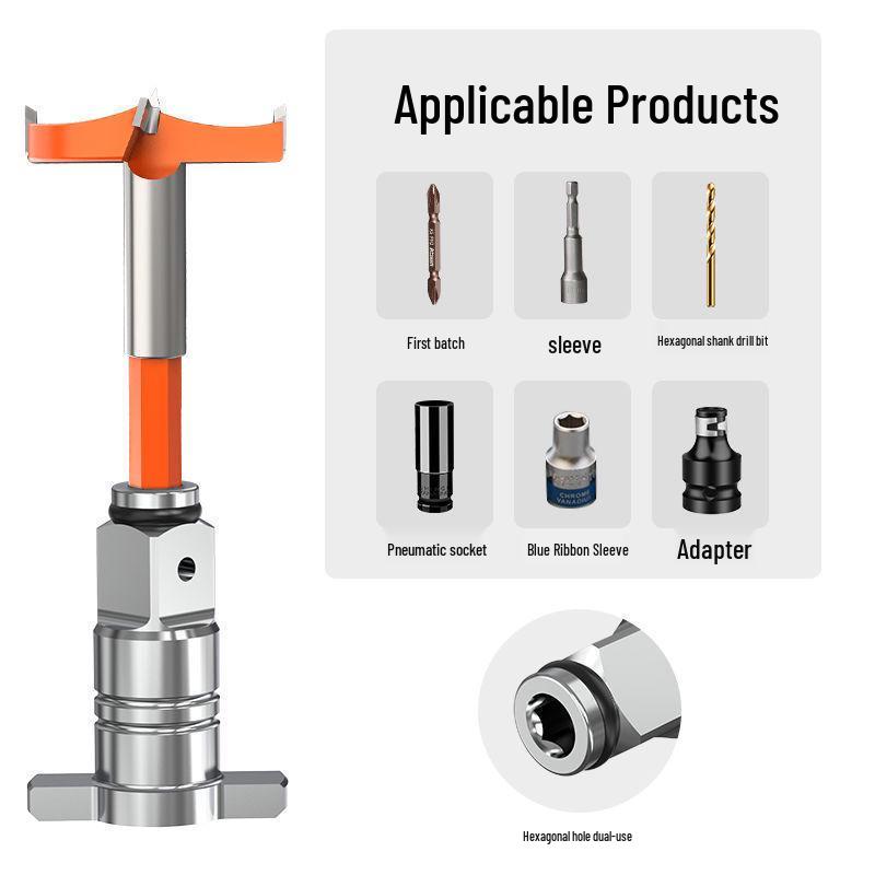 Dual-Use Electric Wrench & Drill Bit Adapter: Multi-Purpose Square Shaft Screwdriver Accessory