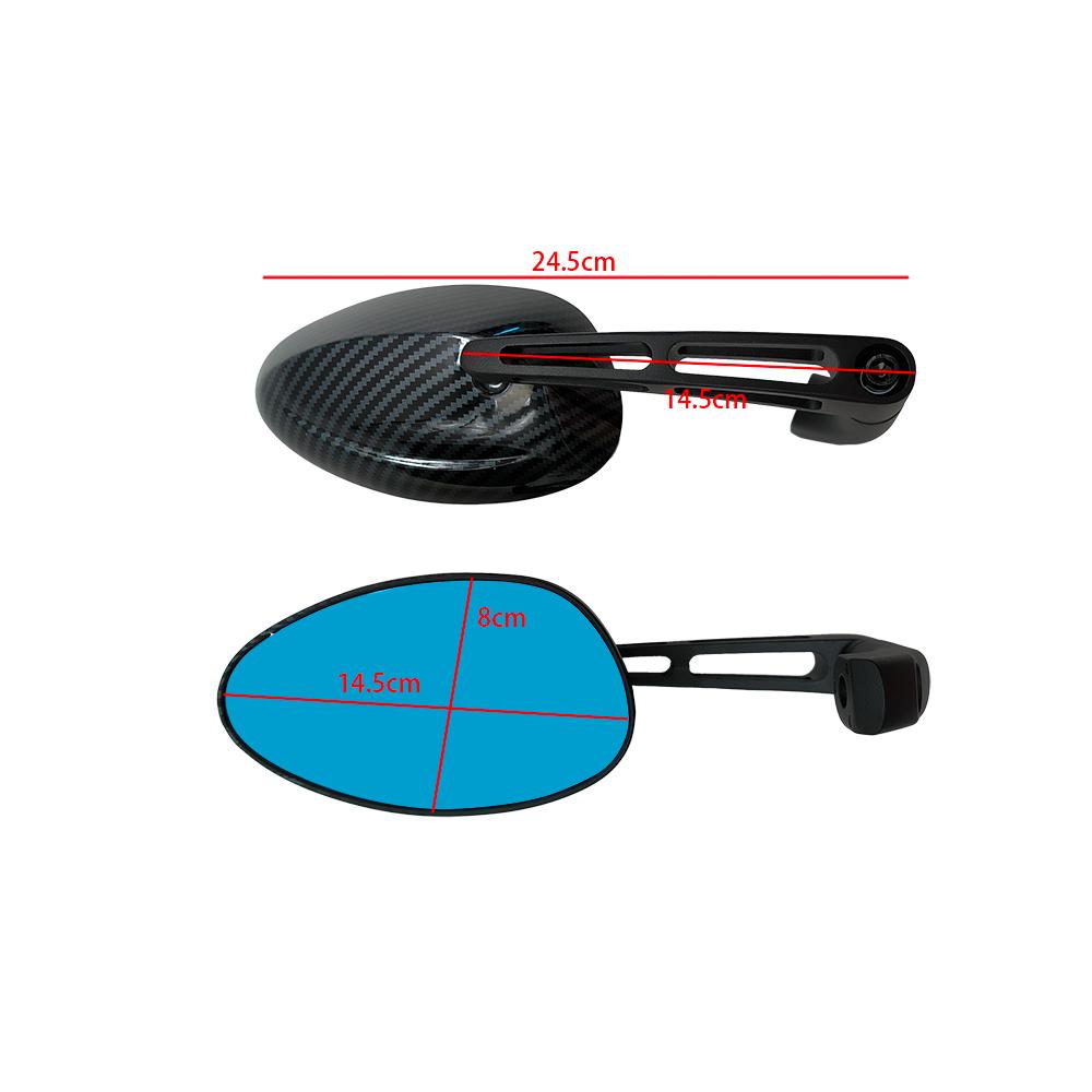 Motocyklové zadní zrcátko 8/10MM Univerzální boční zrcátko Pro Zontes Kawasaki Honda CB650F NC750X Yamaha MT07 09 XSR700