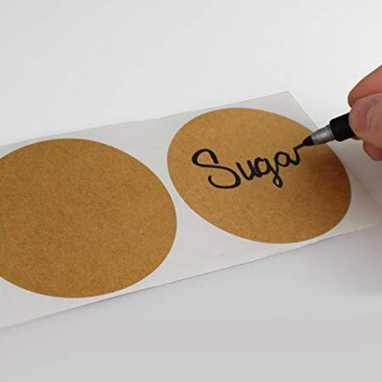 500 Stück Runde Selbstklebende Papieraufkleber DIY Backetikett Kuchen Deko Verschlussanhänger