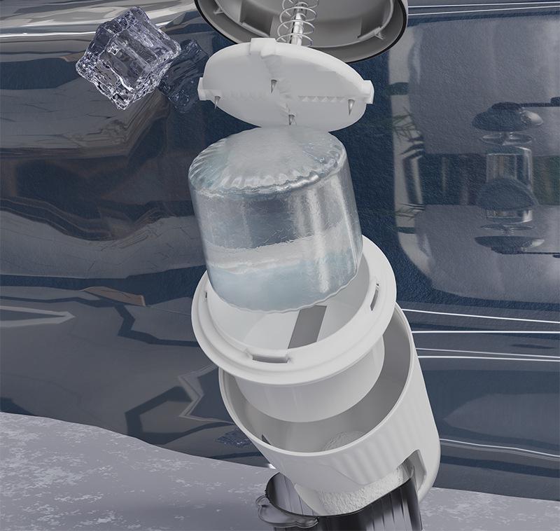 Portable Manual Ice Crusher & Shaved Ice Machine for Smoothies and Soft Serve