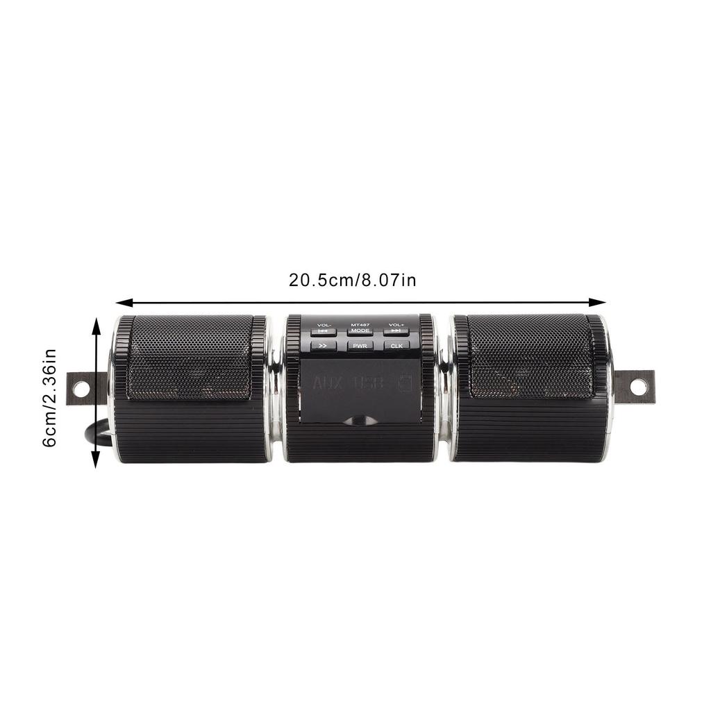 Motorrad   Lautsprecher Kabellos IP54 Wasserdicht  12V Lenker Montiert   Soundsystem
