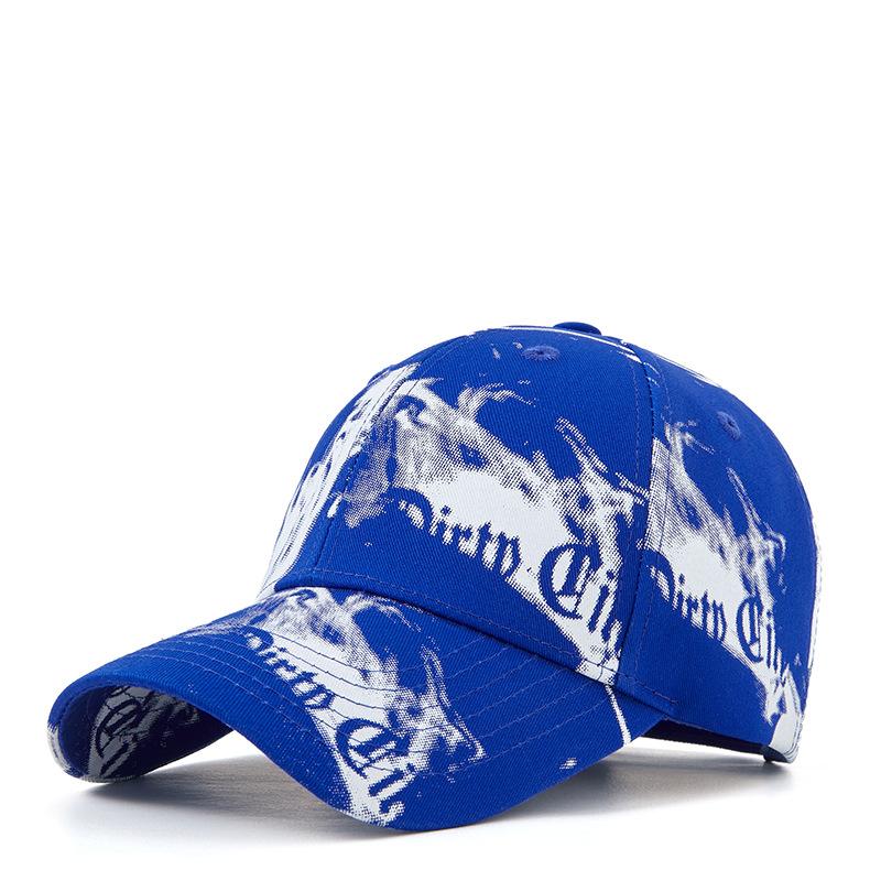 Hard Top Printed Cotton Baseball Cap Men Women Graffiti Duck Tongue Hat Casual Sun Shade Sunscreen Hat