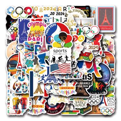 55 New Paris Games Graffiti Stickers Decorate Suitcase Scooter Stickers