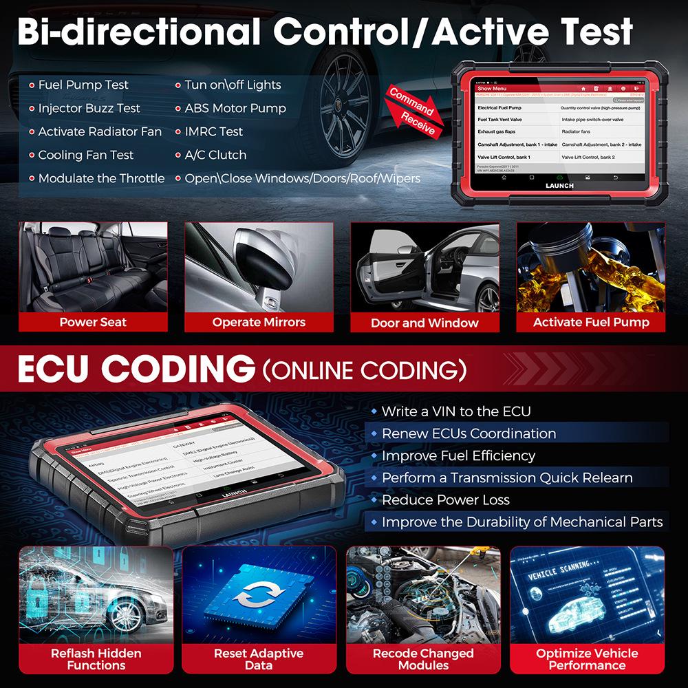 Launch X-431 Pro Elite Multilingual Car Fault Detector: Overseas Edition