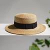 Japanese Flat-top Straw Straw Hat Summer Sun Protection Sun Hat Children's Korean Version Fashion Versatile Travel Beach Hat