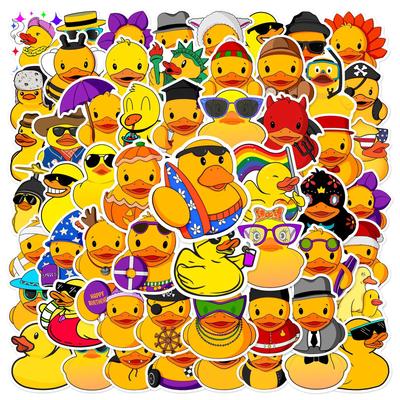 10/25/50pcs Lovely Duck Cartoon Graffiti Stickers for DIY Scrapbook Stationery Water Bottle Phone Laptop Guitar Decal