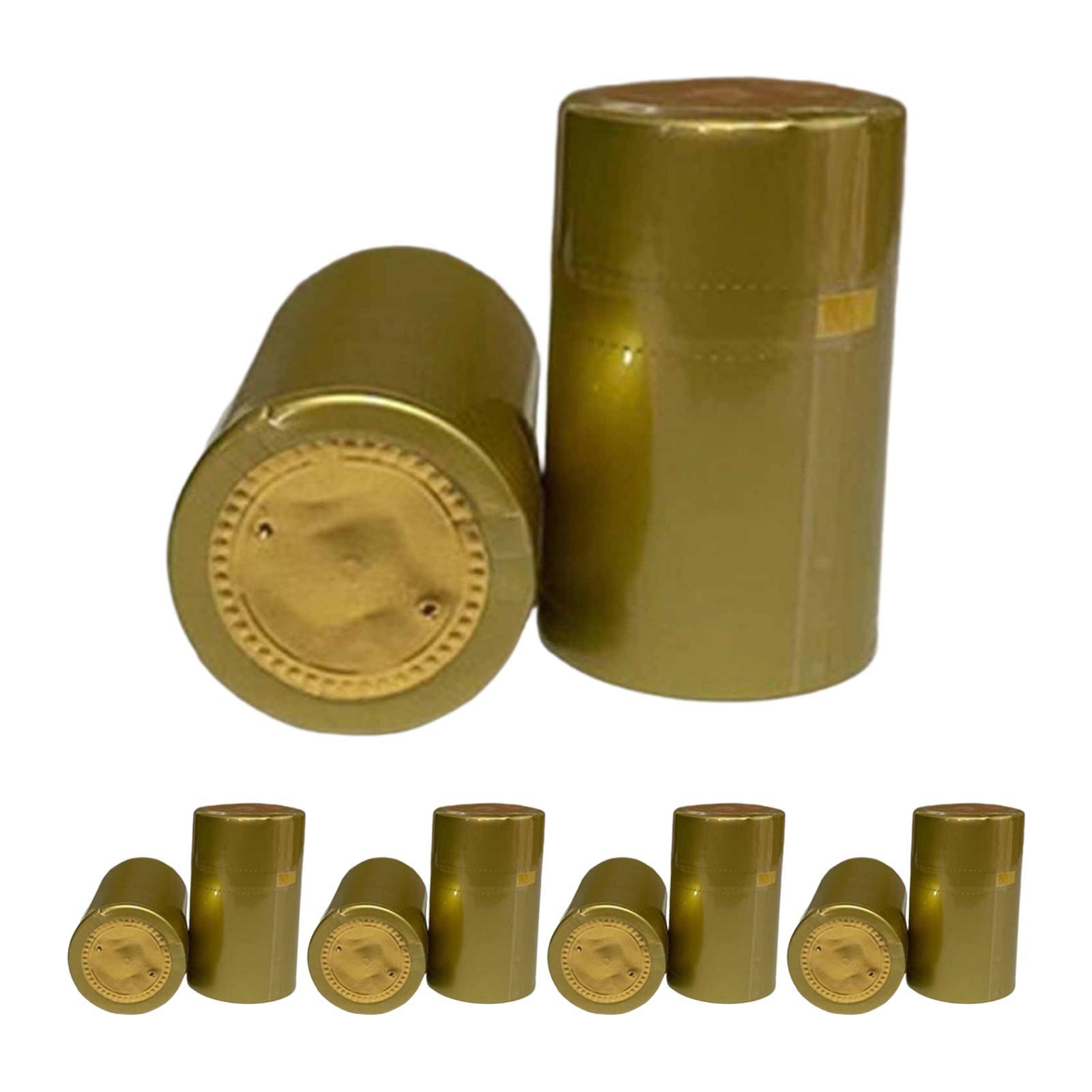 100Pcs Wine Bottle Caps Fashion DIY Lightweight Portable Heat Shrink Capsules
