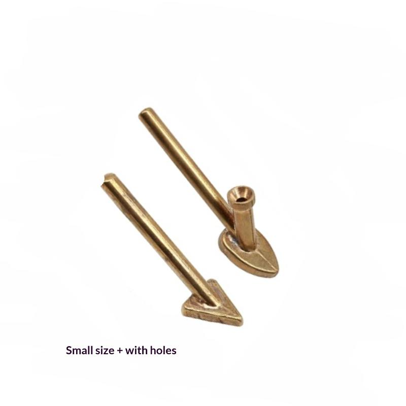 Triangle Soldering Iron Tips Car Bumper Repair Welding Head Flat Iron Tip For Leather Plastic Dent Removal Auto Repair Hand Tool