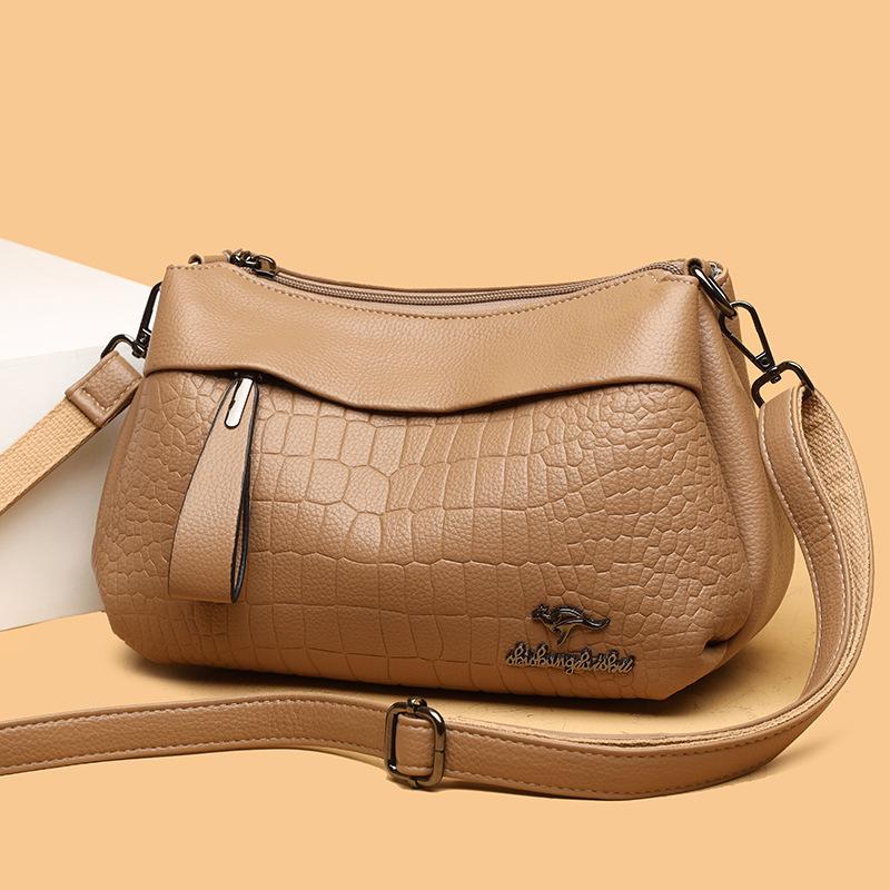 Women's Bag New Style Ladies Mom Bag Large Capacity Soft Leather Handbag Cross-border Wholesale Shoulder Bag