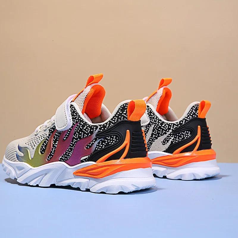 2024 New Boy Tennis Shoes Affordable Children's Sports Shoes Outdoor Sports Comfortable Casual Running Shoes Durable and Durable