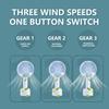 YOBOLK Mini Handheld Fan, USB Rechargeable, 3 Speeds, Portable & Lightweight, Cute Desk Fan, Compatible with Travel Use