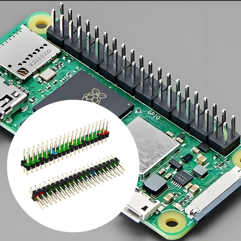 2.54mm Spacing 40 Pin GPIO Header for Raspberry Pi Zero/ Raspberry Pi  Zero W/ Raspberry Pi 2 W