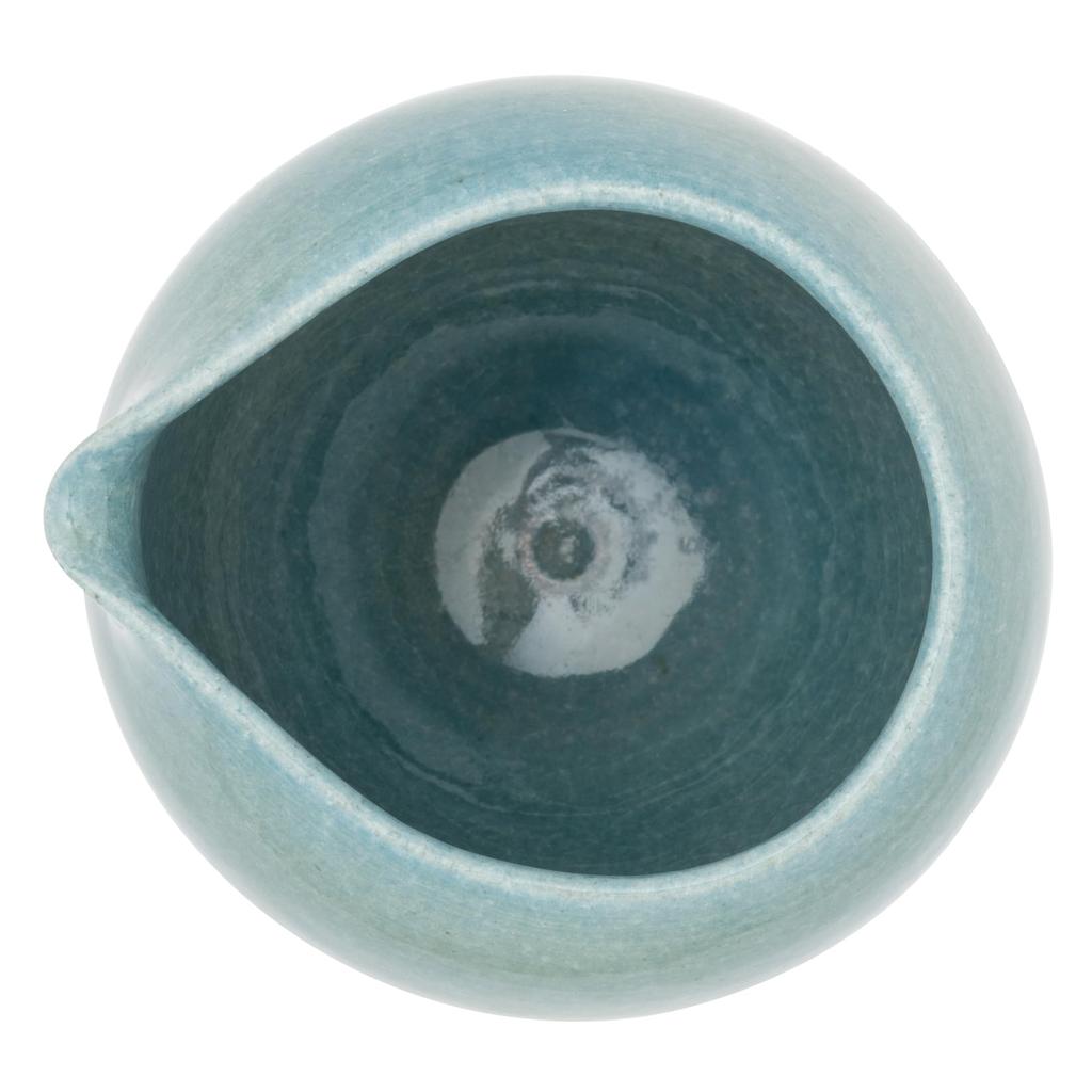 Marui Pottery Shigaraki Ware Hechimon Sake Pitcher, Approx. 430ml Capacity, Glossy Blue, MR-3-4306
