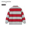 Teenie Weenie Kids Boys' Fleece-Lined Striped Polo Sweatshirt