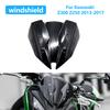 Windshield Windscreen Wind Deflectors Screen Double Bubble Motorcycle Accessories For Kawasaki Z300 Z250 Z 300 Z 250 2013-2017
