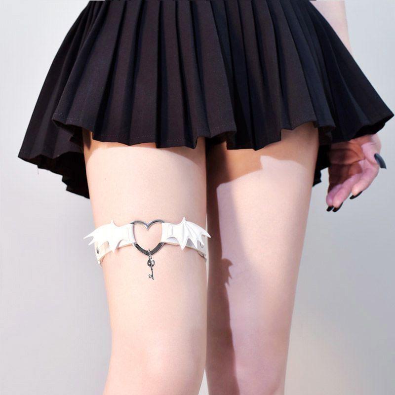 Accessoires de cuisse Punk Lolita Gothique Épicés Ailes