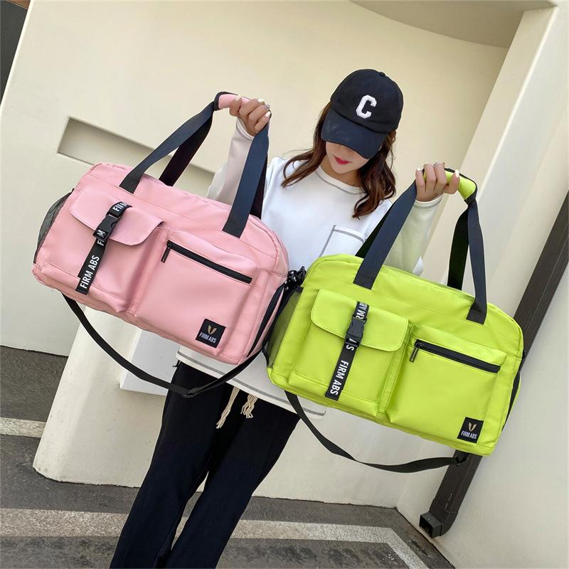 Sport Fitness Tasche, Neue Nass- und Trockentrennung Doppeltasche Gepäck, Modische Textur, Einfache und Beliebte Großraum-Reisetasche