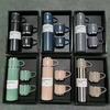 Set di Thermos Borraccia Termica Borracce per Acqua Calda Articoli da Tavola Regali per la Festa del Papà Casa Acciaio Inossidabile 500ml Termica Freddo