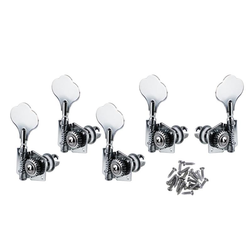 Electric Bass Tuning Pegs Bass Opened Machine Heads Knobs String Tuners for 4 String Electric Bass Right/Left Hand