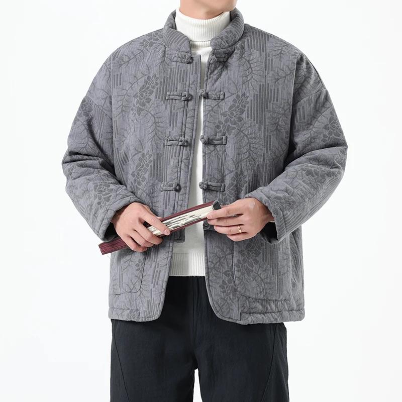 Traditional Chinese Parkas Winter Men Retro