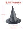 Black Pointed Witch & Wizard Hat - Harry Potter Oxford Style