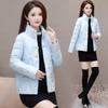 Down cotton-padded clothes women's stand-up collar short embroidered new cotton-padded jackets loose warm thick coats