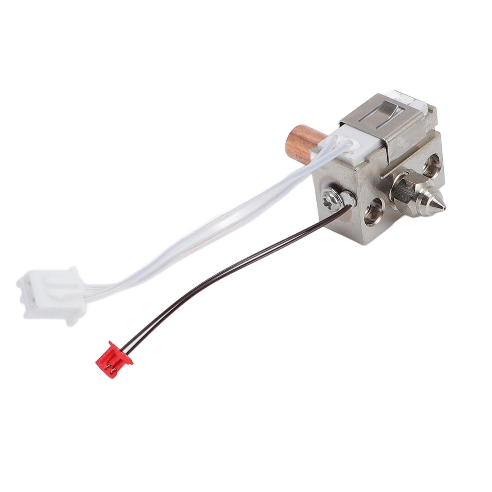 

Комплект хотэнда Титановый сплав Медный теплоотвод Сопло 0,4 мм 24 В 80 Вт Керамический нагревательный патрон Горячий конец