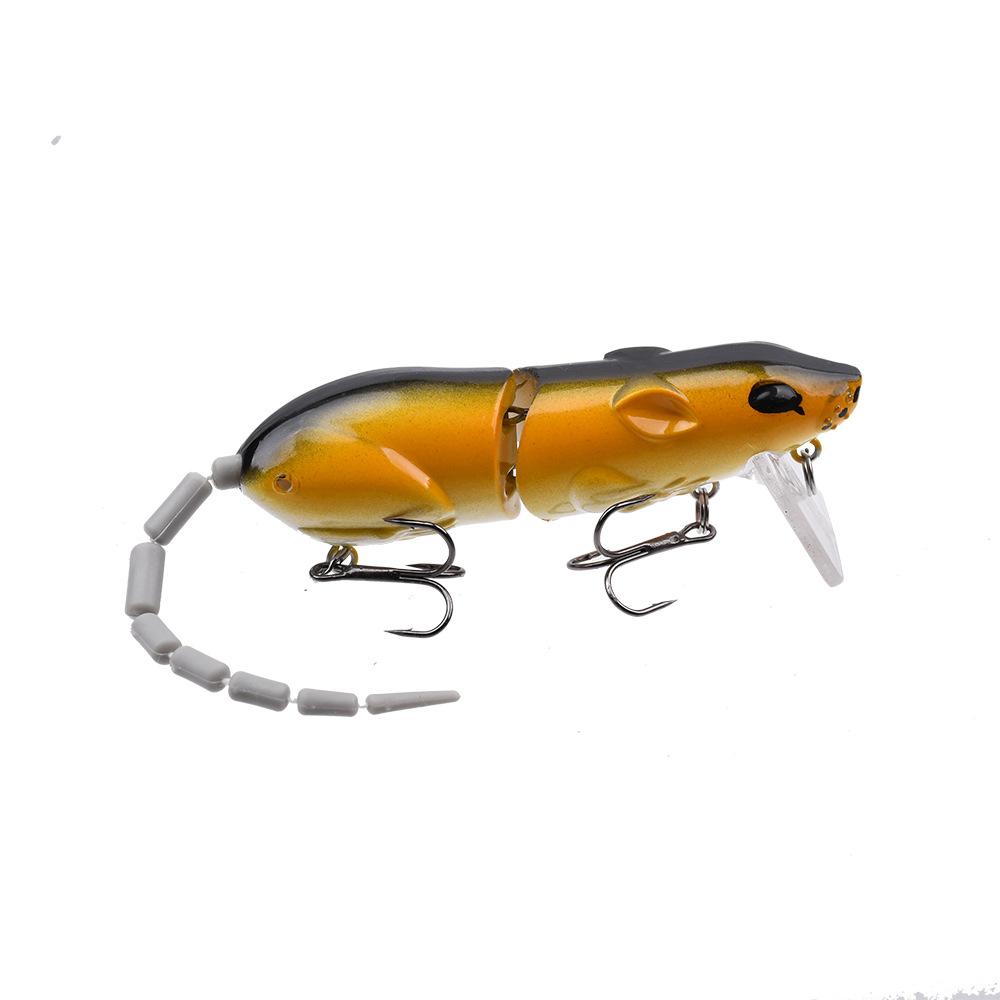 Gelenkige Mausförmige Angelköder Mehrsegmentiger Hartköder Künstlicher Minnow Pencil mit Drillingen für Süßwasser Salzwasser Werfen